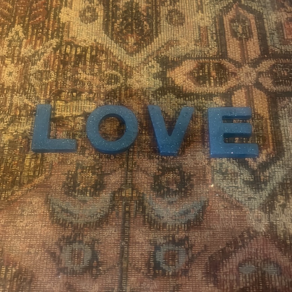 L, O, V, E Individual Letters - Soarkly Teal